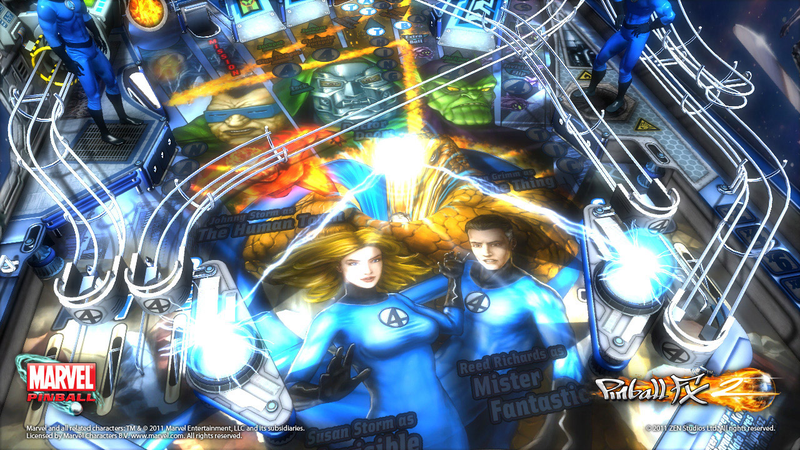 Illustration for article titled Marvel Pinball Celebrates 50 Years of the Fantastic Four